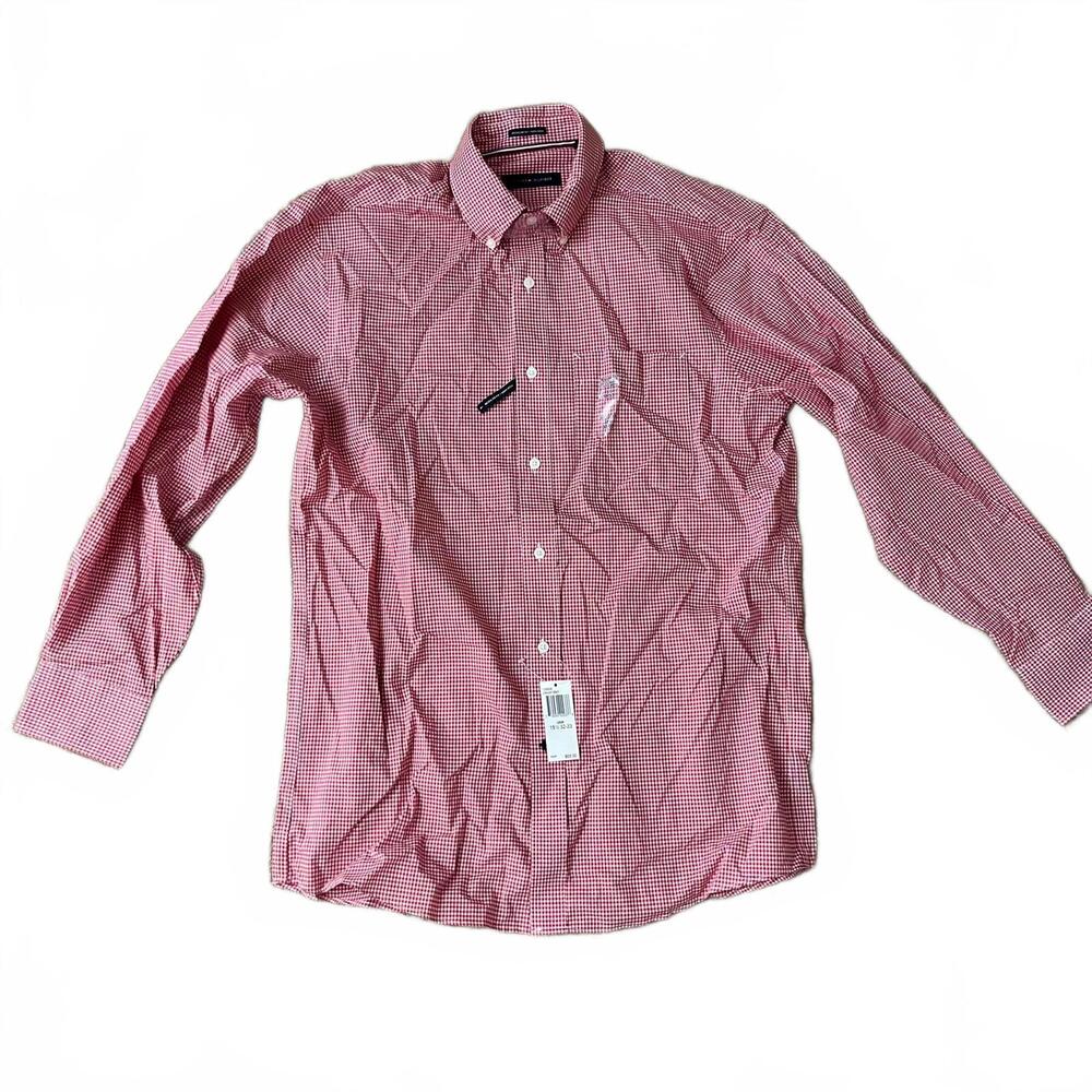Tommy Hilfiger, Large, Blue, Long Sleeve Button-Down Shirt